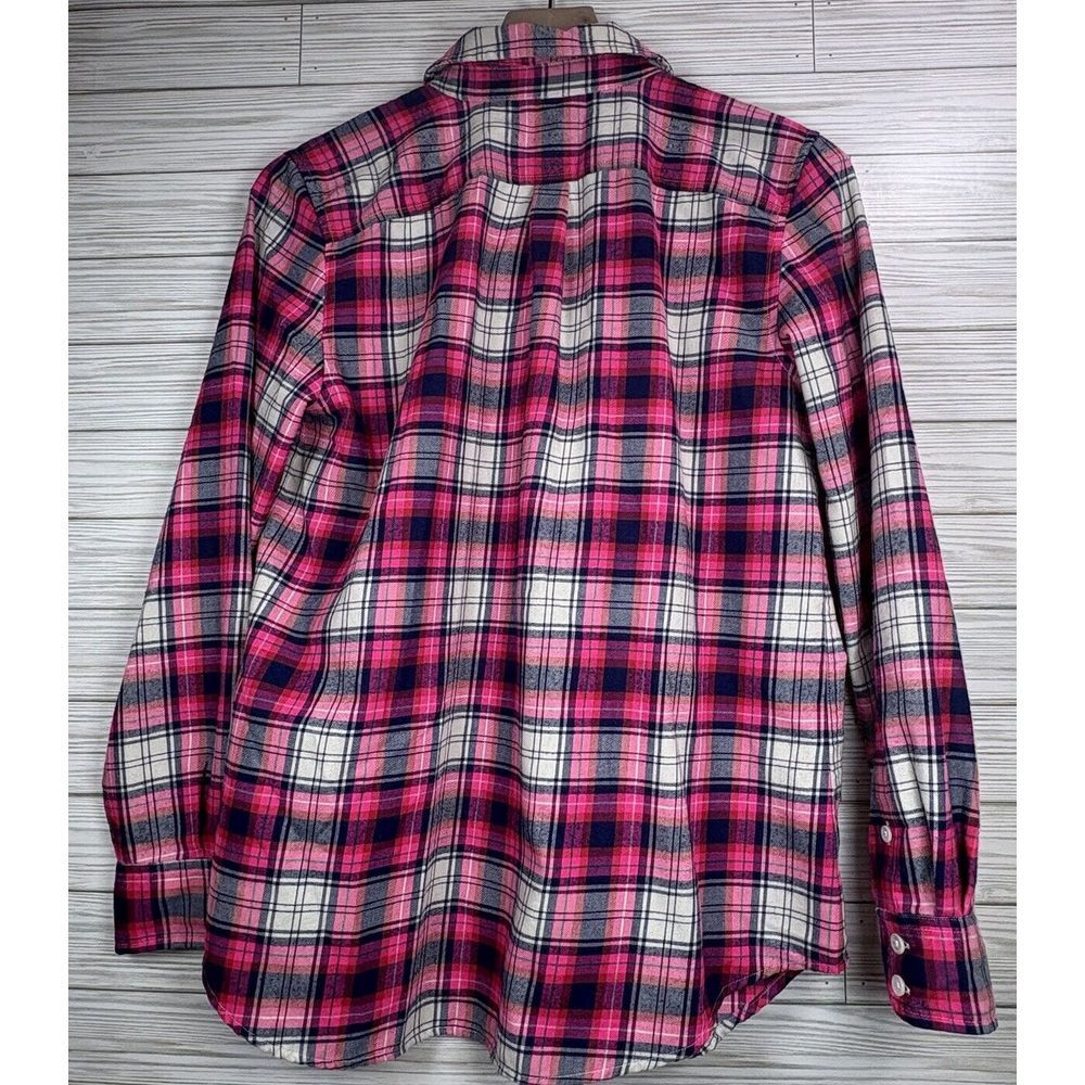Vineyard Vines Performance Relaxed Fit Button Front Blouse Pink Plaid Size‎ 4 - Picture 3 of 7